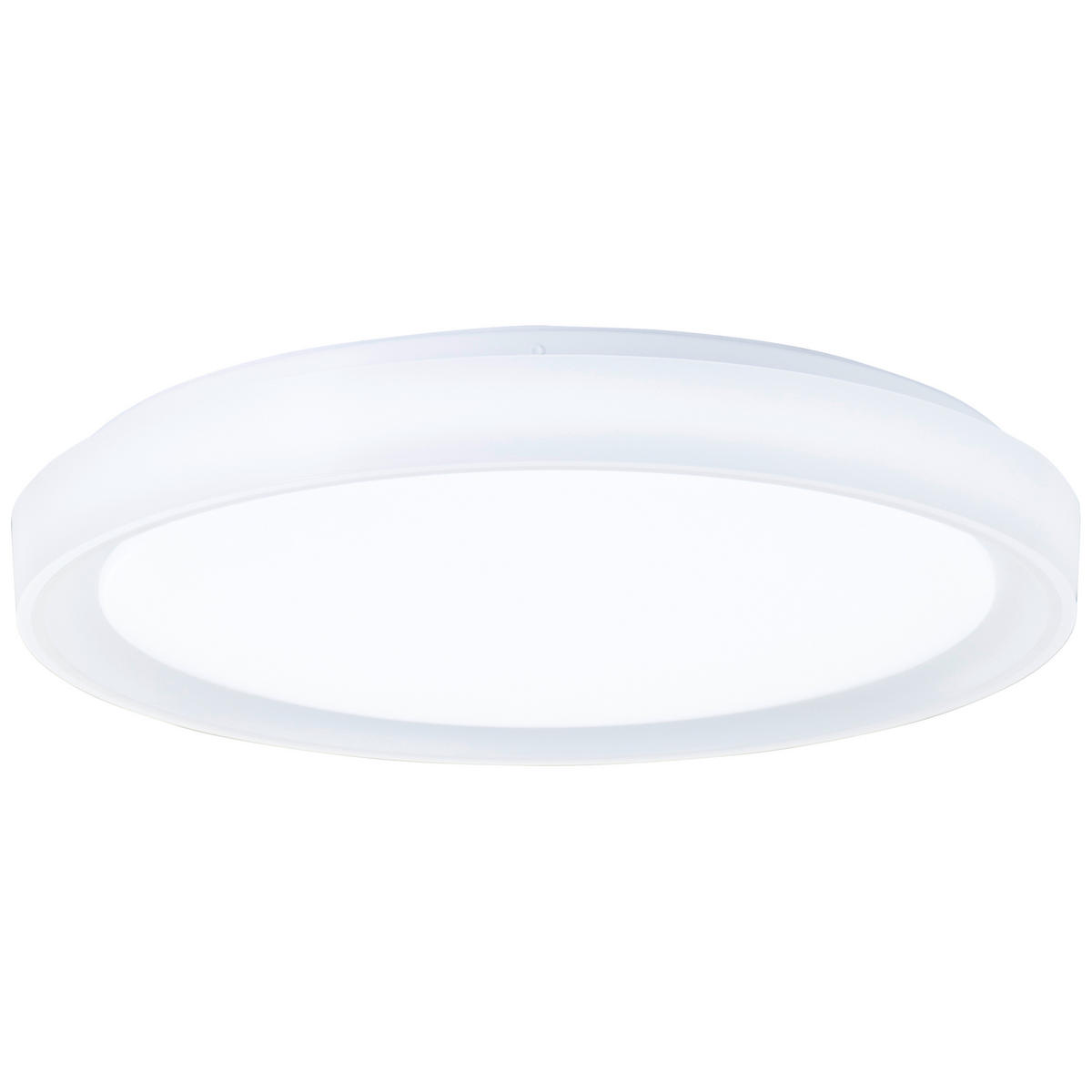 LED DECKENLEUCHTE Floco Weiß 49,5/49,5/7,5 cm - Weiß, Kunststoff (49.5/49.5/7.5cm) - Brilliant