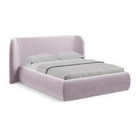 POLSTERBETT mit Bettkasten und Lattenrost 230x215 Violett - Lila/Flieder, Kunststoff/Textil (180/200cm) - LaMiaSofa