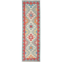 KELIM-LÄUFER handgewebt Gashgai Beige 186/55 cm Schurwolle - Beige, Textil (55/186cm) - Looma