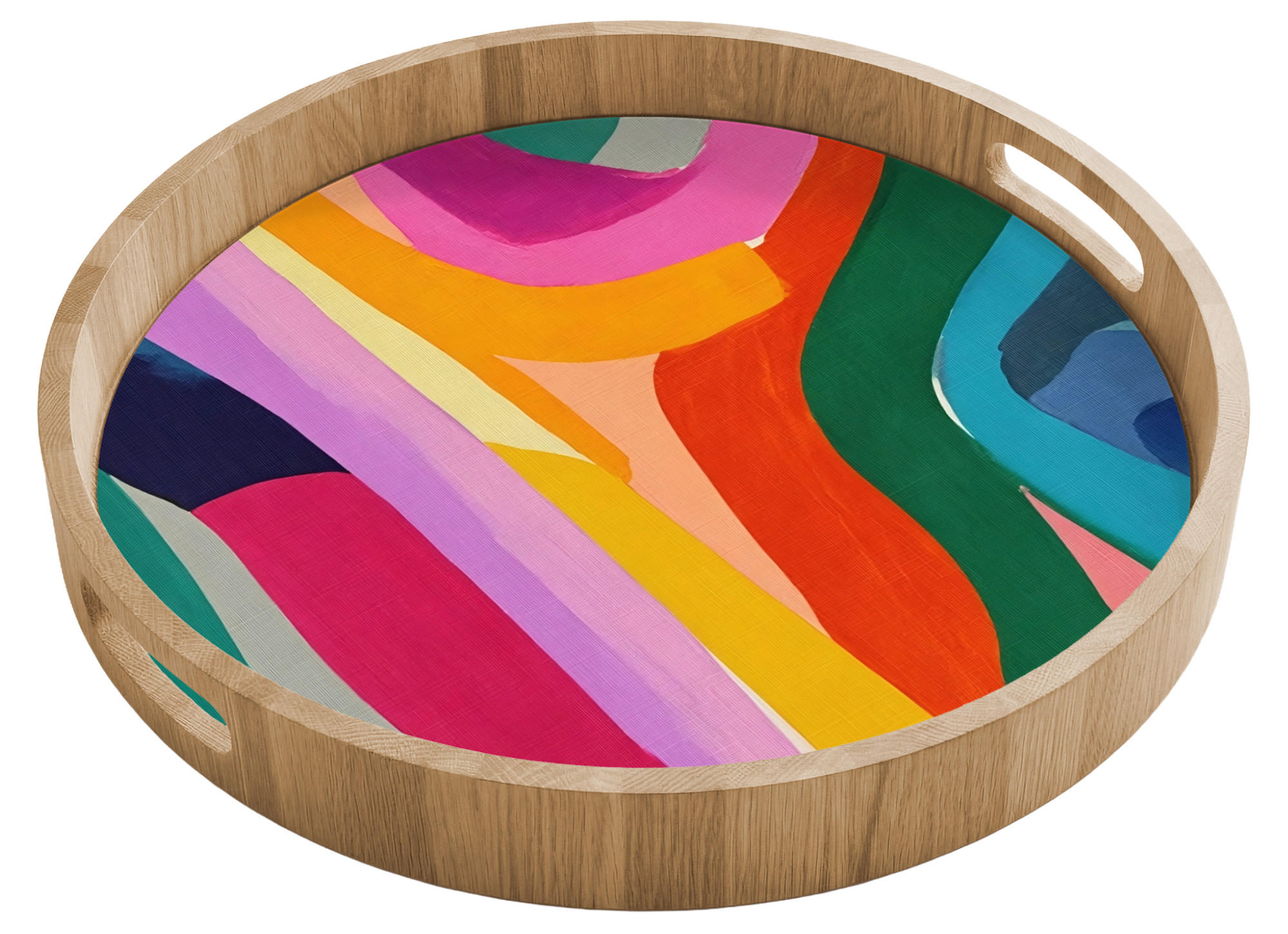 OnlyWow SERVÍROVACÍ PODNOS Abstraktní - barevné - vlny - linie 40x40 cm