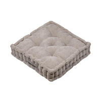 BODENKISSEN Dandy 45/45/10 cm - Taupe, Textil (45cm)