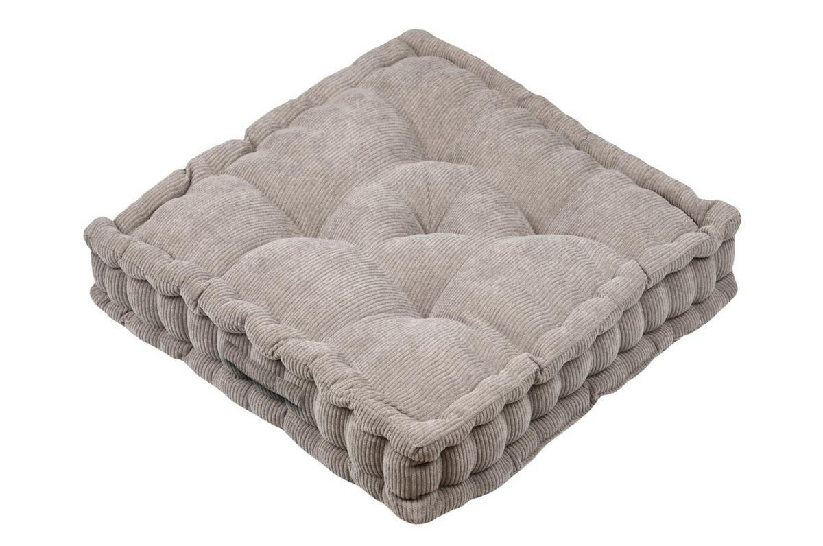 BODENKISSEN Dandy 45/45/10 cm - Taupe, Textil (45cm)