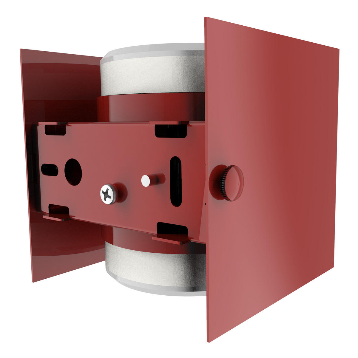 WANDLEUCHTE - Rot, Metall (10/10/10cm) - Lumicom