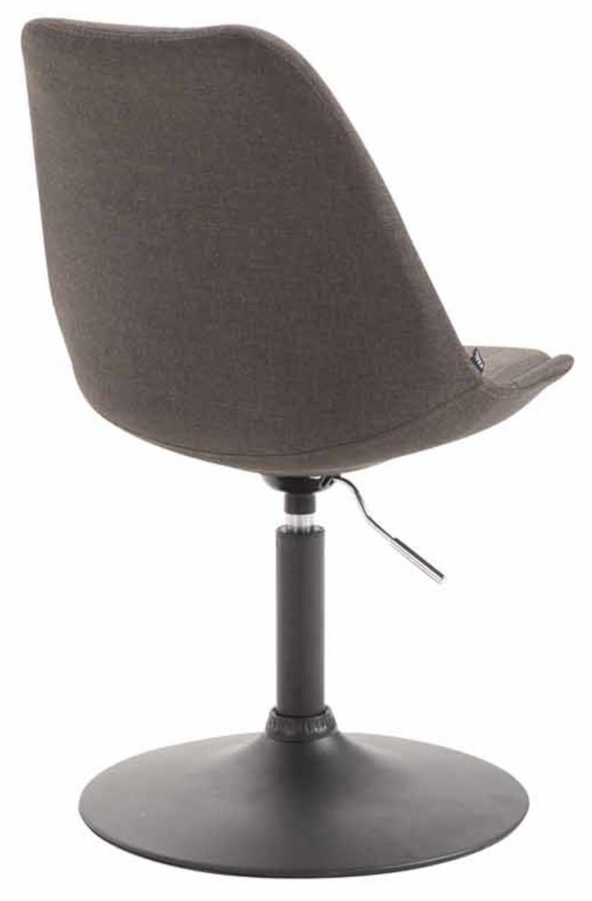 STUHL 4er Set Stoff dunkelgrau - Dunkelgrau/Schwarz, Textil/Metall (48/76/57cm) - CLP