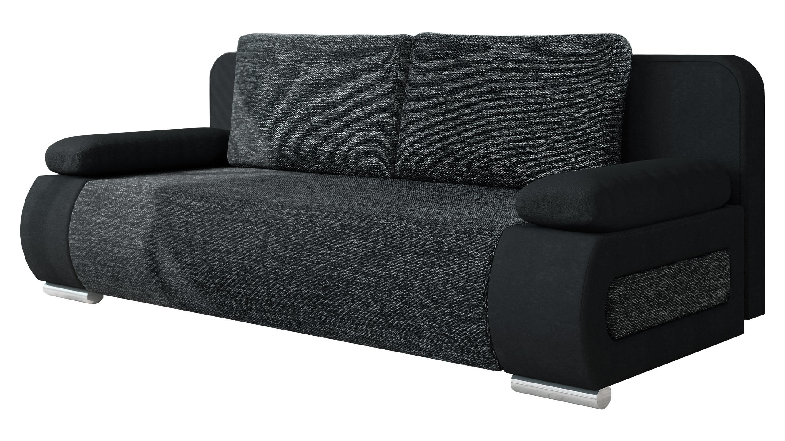 SCHLAFSOFA Emma - Schwarz, Holz/Kunststoff (200/77/92cm) - MIRJAN24