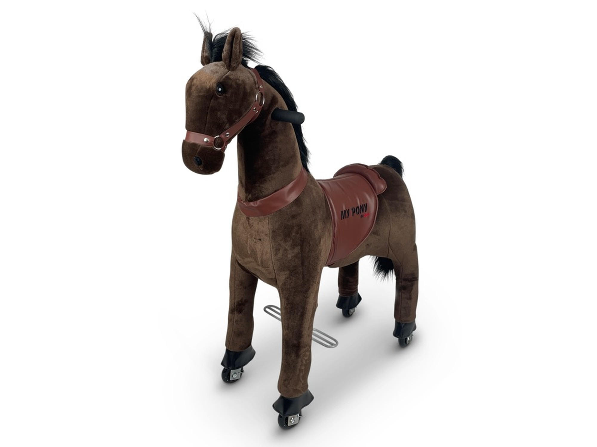 TPFLiving Reitpferd Dunkelbraun 29x83x72 cm