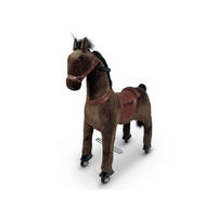 REITPFERD Kiara dunkelbraun Größe S - Dunkelbraun, Kunststoff (72/29/83cm) - TPFLiving