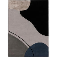 TEPPICH Wollteppich Kyoto Bunt - Multicolor, Textil (120/1cm) - KUNSTLOFT