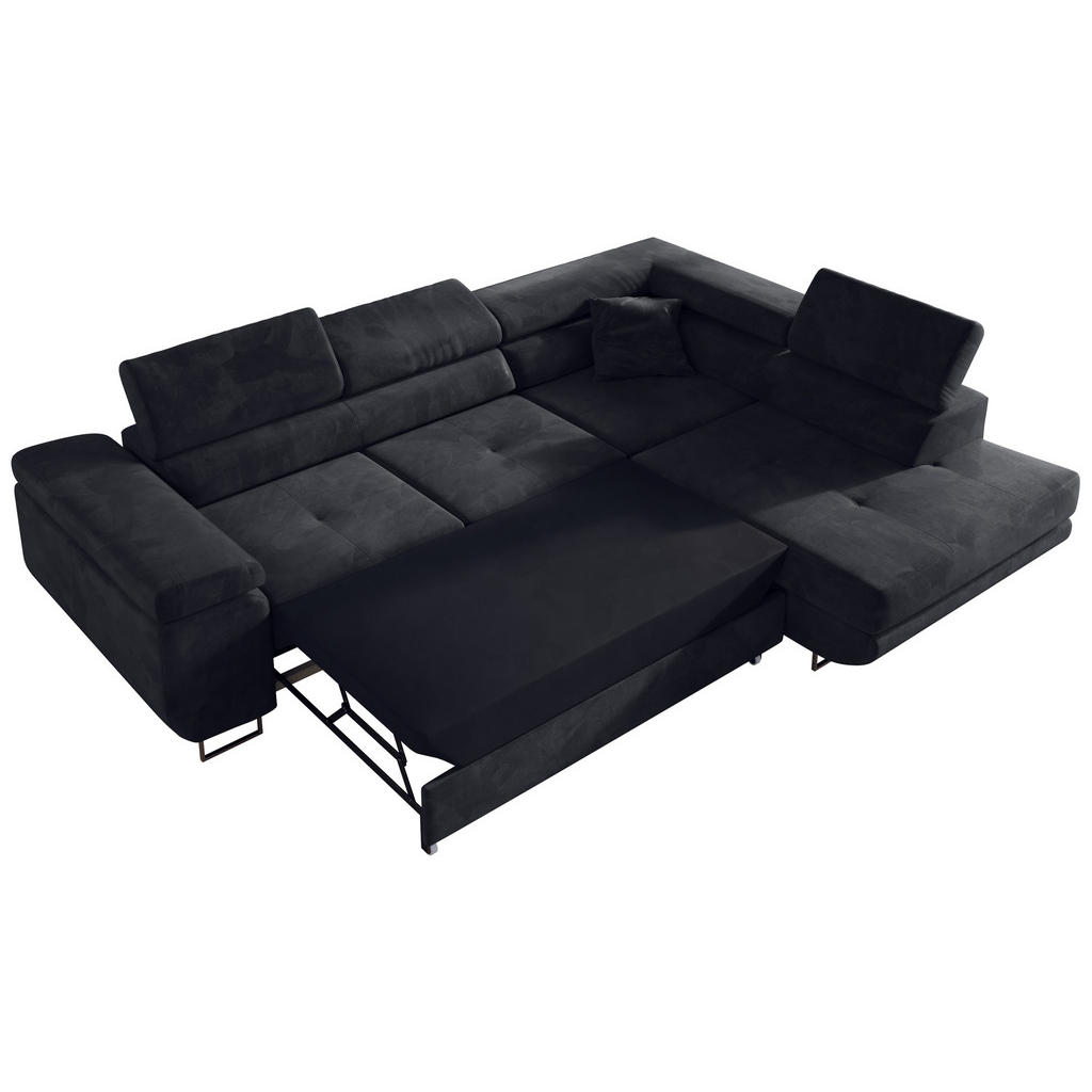 Thumbnail - MKS Ecksofa, Dunkelgrau, Textil, 3-Sitzer, L-Form,L-Form, 275x205 cm, Oeko-Tex®, Wohnzimmer, Sofas & Couches, Wohnlandsc...