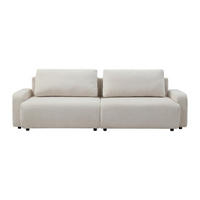 SCHLAFSOFA - 4 Personen - Stoff - Beige - - Beige, Textil (256/88/99cm) - Vente-Unique