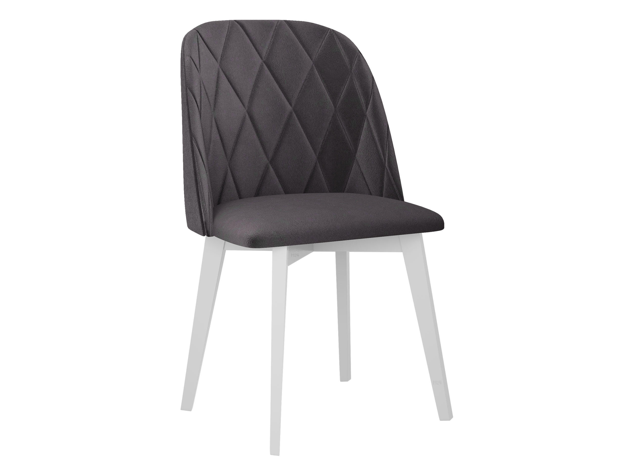 ESSZIMMERSTUHL Monti III Pik Raute - Weiß/Grau, Holz/Textil (48/83/55cm) - MIRJAN24