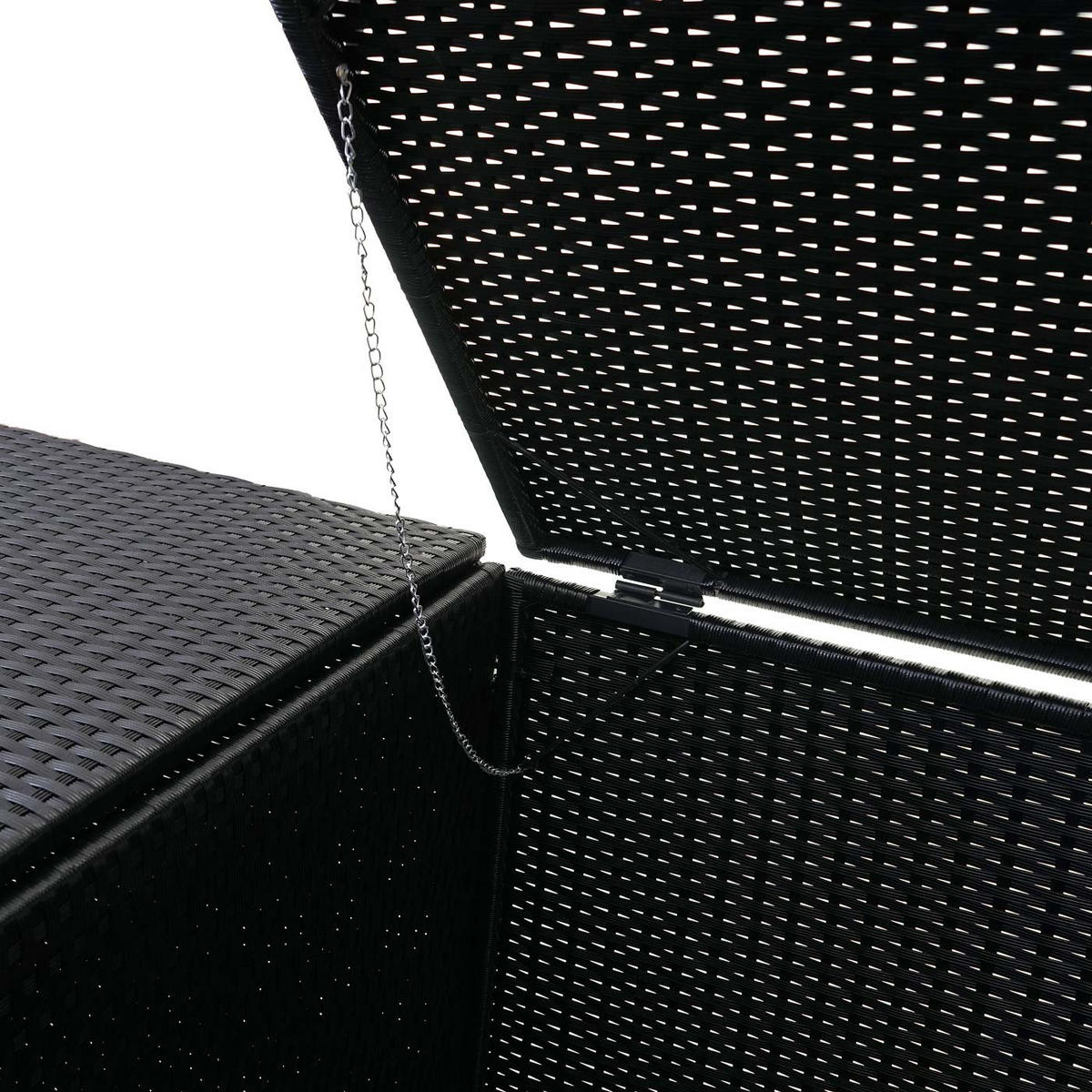MÜLLTONNENVERKLEIDUNG 2er 176x130x131cm Schwarz - Schwarz, Metall (130/176/131cm) - PROREGAL