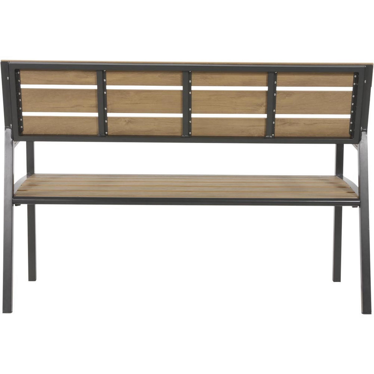ZWEISITZER-SOFA Arezzo - Schwarz - 120/56/85,5 cm - Schwarz, Metall (56/85/120cm) - Lesli Living