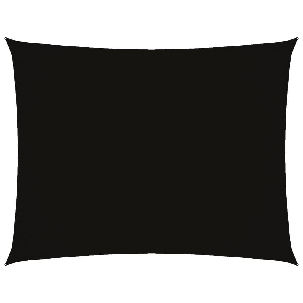 SONNENSEGEL Oxford-Gewebe Rechteckig 2,5x3,5 m Schwarz - Schwarz, Textil (350/250cm) - furnicato