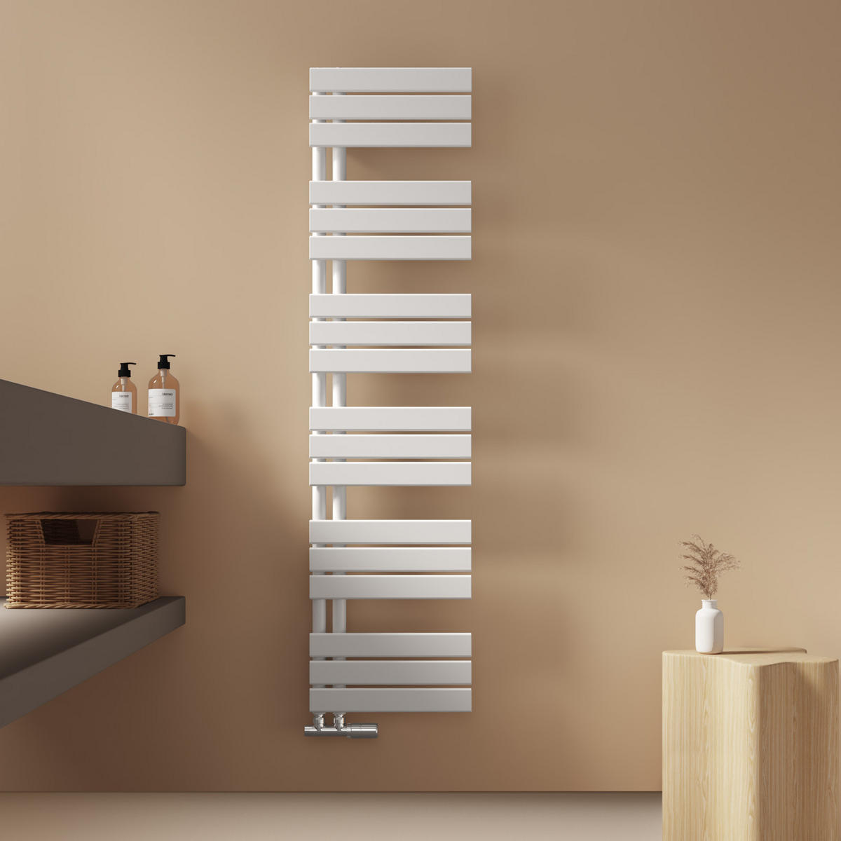 HEIZKÖRPER wasserführend Weiß 159,9/40/5,9 cm - Weiß, Metall (40/159.9/5.9cm) - EMKE