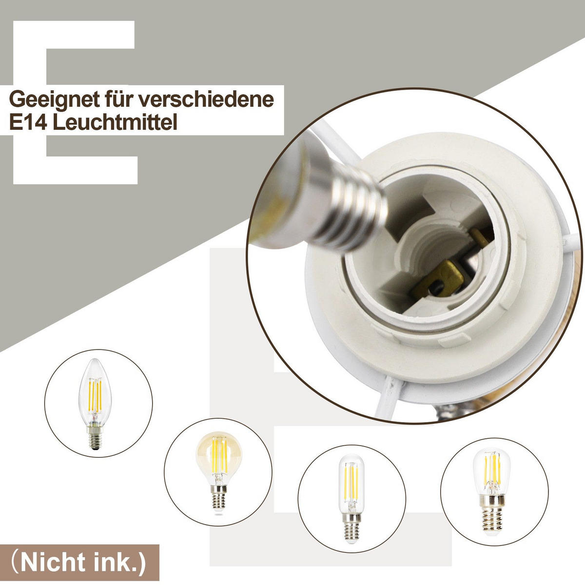 STRAHLER Gisela 2-flammig 25/10/14 cm - Weiß, Metall (25/10/14cm) - Nettlife