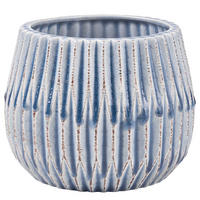 BLUMENTOPF Patterson - Blau, Keramik (14cm) - Butlers