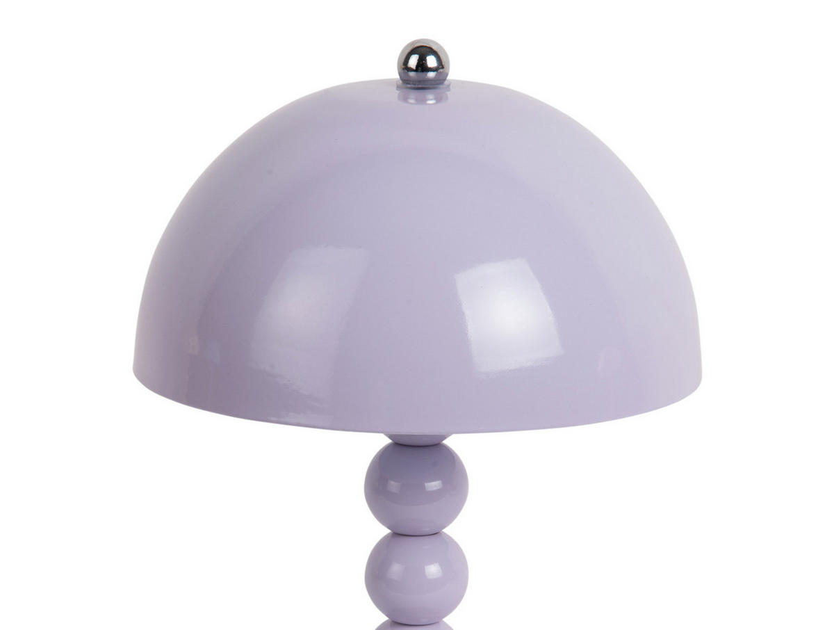 TISCHLAMPE Bubbles 15/15/27 cm - Lila, Metall (15/15/27cm) - Leitmotiv