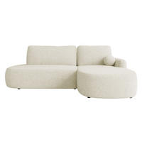 ECKSOFA Loridu O, Seite: Rechts - Schwarz/Naturfarben, Holz/Kunststoff (274/174cm) - MIRJAN24
