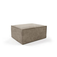 POUF Orto Hellbraun, Hocker - Hellbraun, Holzwerkstoff (100/42/82cm) - Bettso