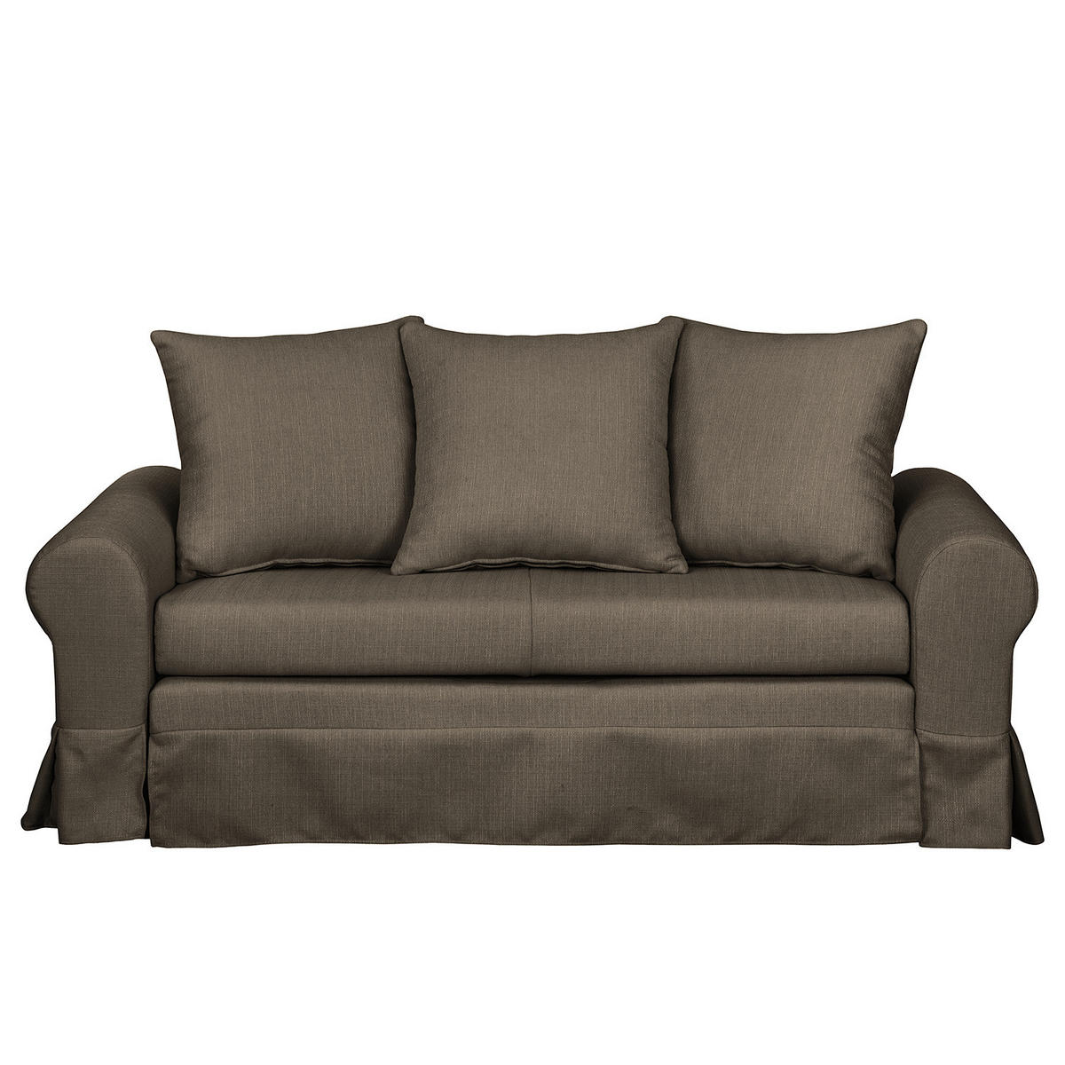 SCHLAFSOFA - Taupe, Textil (165/90/90cm) - home24