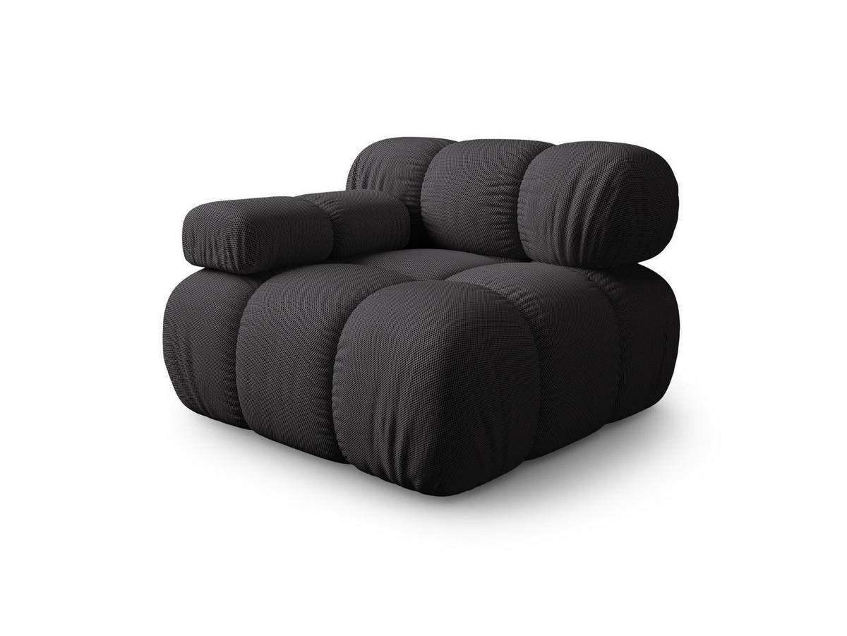 MODUL links Bellis aus 3D-Stoff expresso - Graubraun, Textil (94/70/94cm) - Micadoni