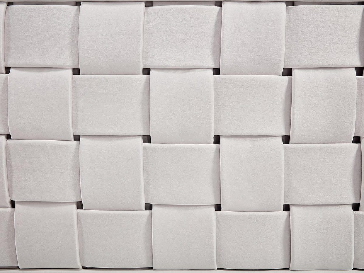 BETTKOPFTEIL- 160 cm - Samt - Beige - JENNA - Beige, Textil (160/92/7cm) - Vente-Unique