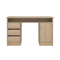 SCHREIBTISCH, FunctionPlus, Nussbaum, Holzwerkstoff, 126 x 55 x 76 cm - Nussbaumfarben, Holzwerkstoff (55/126/76cm) - ebuy24