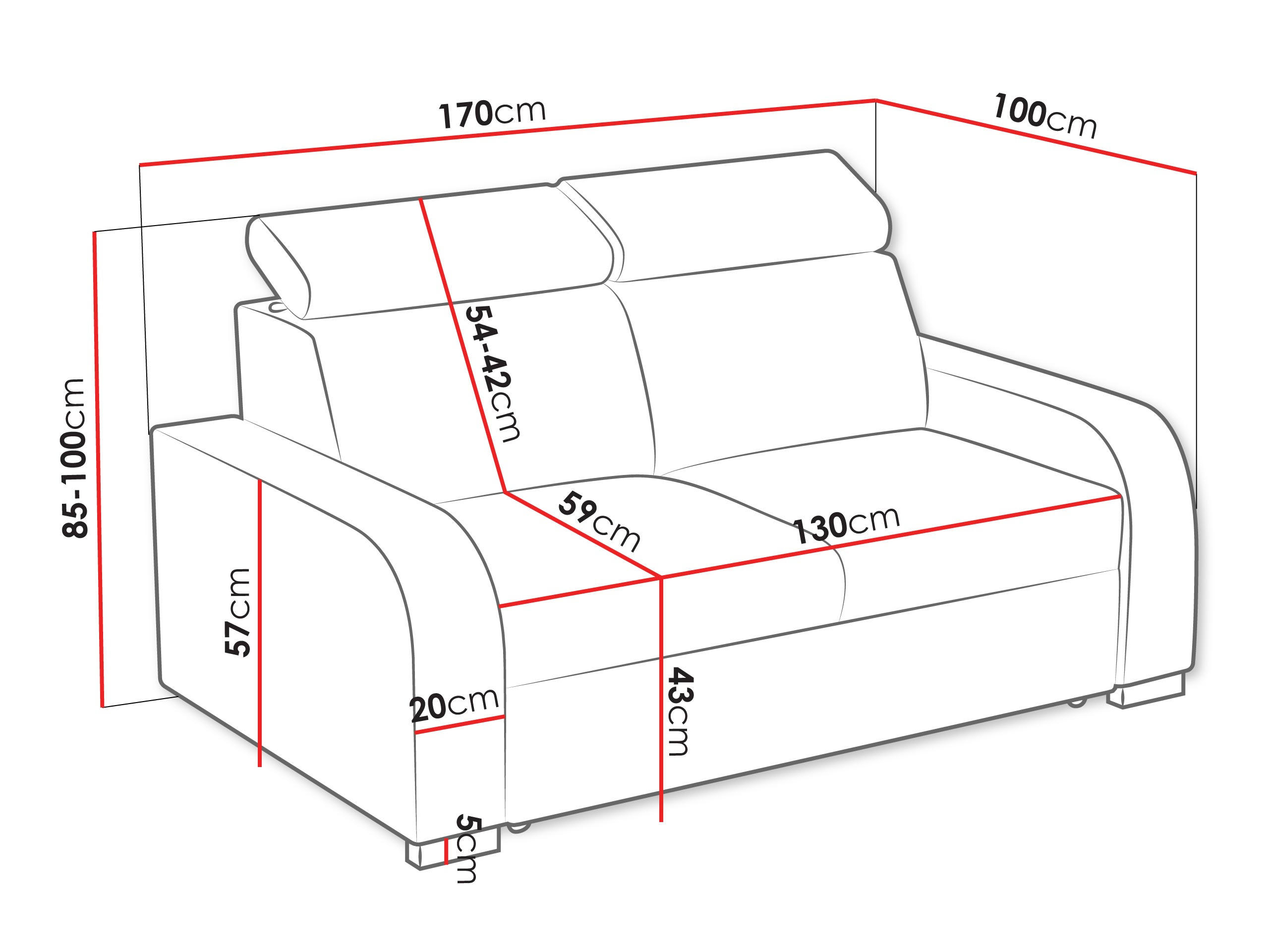 SOFA Oslo 2 - Gelb/Silberfarben, Holz/Kunststoff (170/85/100cm) - MIRJAN24