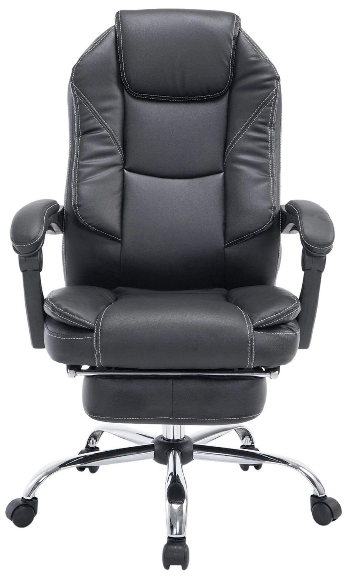 BÜROSTUHL Castan, Schwarz - Schwarz, Textil/Metall (67/124/64cm) - TPFLiving