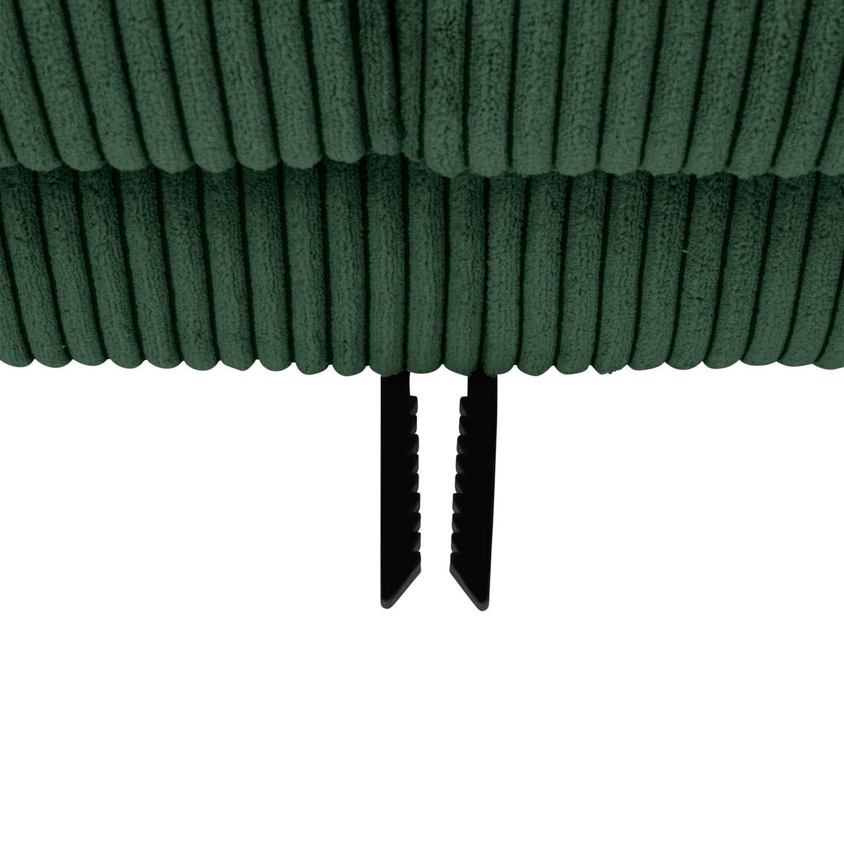 SOFA mit Longchair links Kaylynn Cordstoff dunkelgrün - Dunkelgrün, Kunststoff (175/294cm) - 58aufmkessel