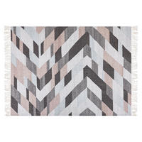 TEPPICH geflochten Nakkas 230/160 cm - Multicolor, Naturmaterialien (160/230cm) - Beliani