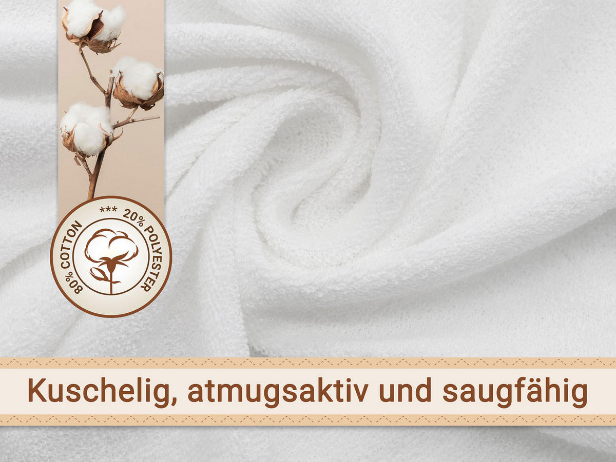 SPANNBETTLAKEN KIND, 80% Baumwolle, 20% Polyester, Weiß - Weiß, Naturmaterialien (70/140cm) - Zollner