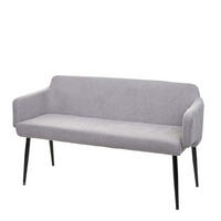 SITZBANK Grau, Schwarz - Schwarz/Grau, Textil (133/77/56cm) - MCW
