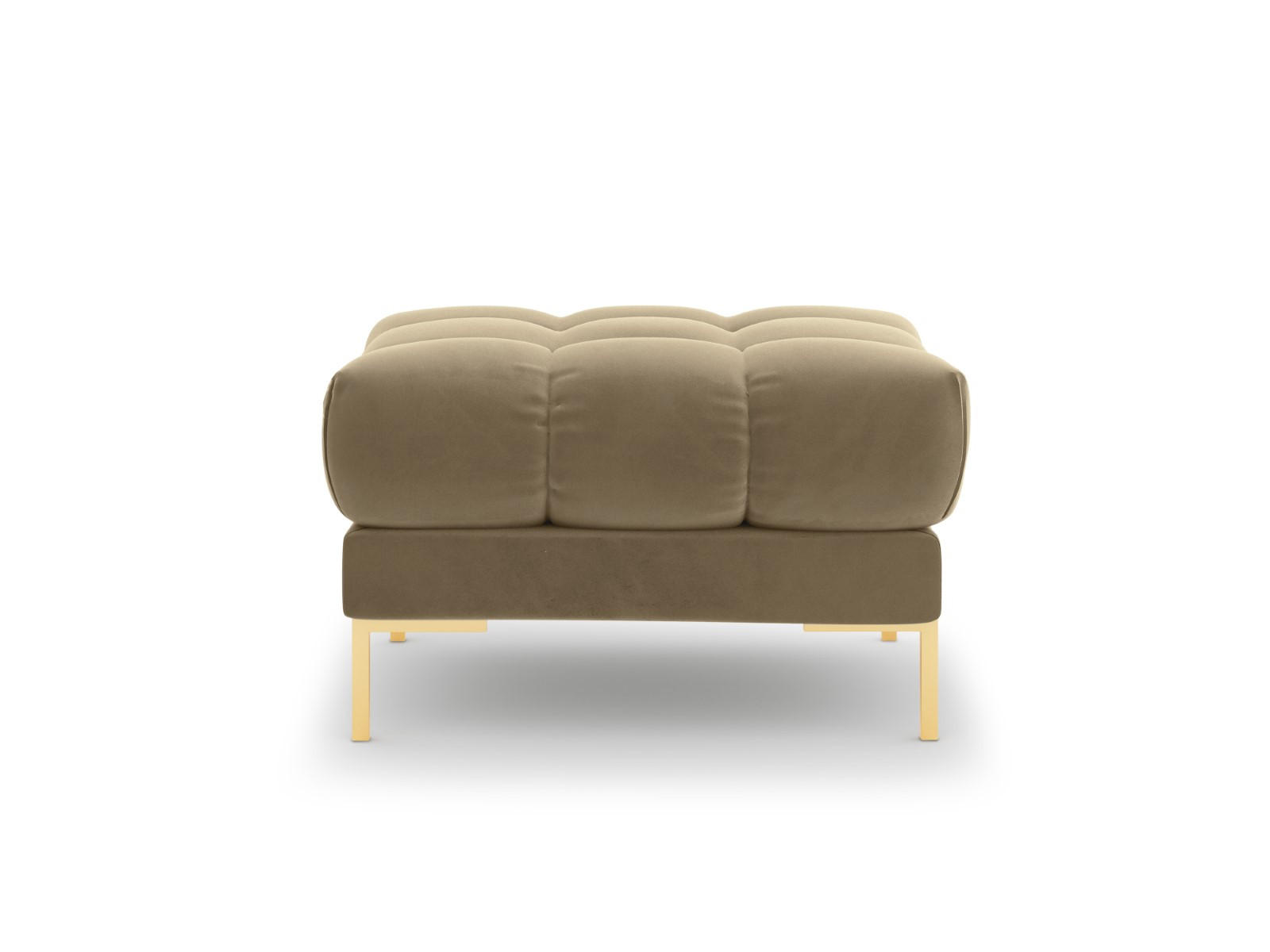POUF Mamaia aus Samt beige - Beige, Textil (60/41/60cm) - Micadoni