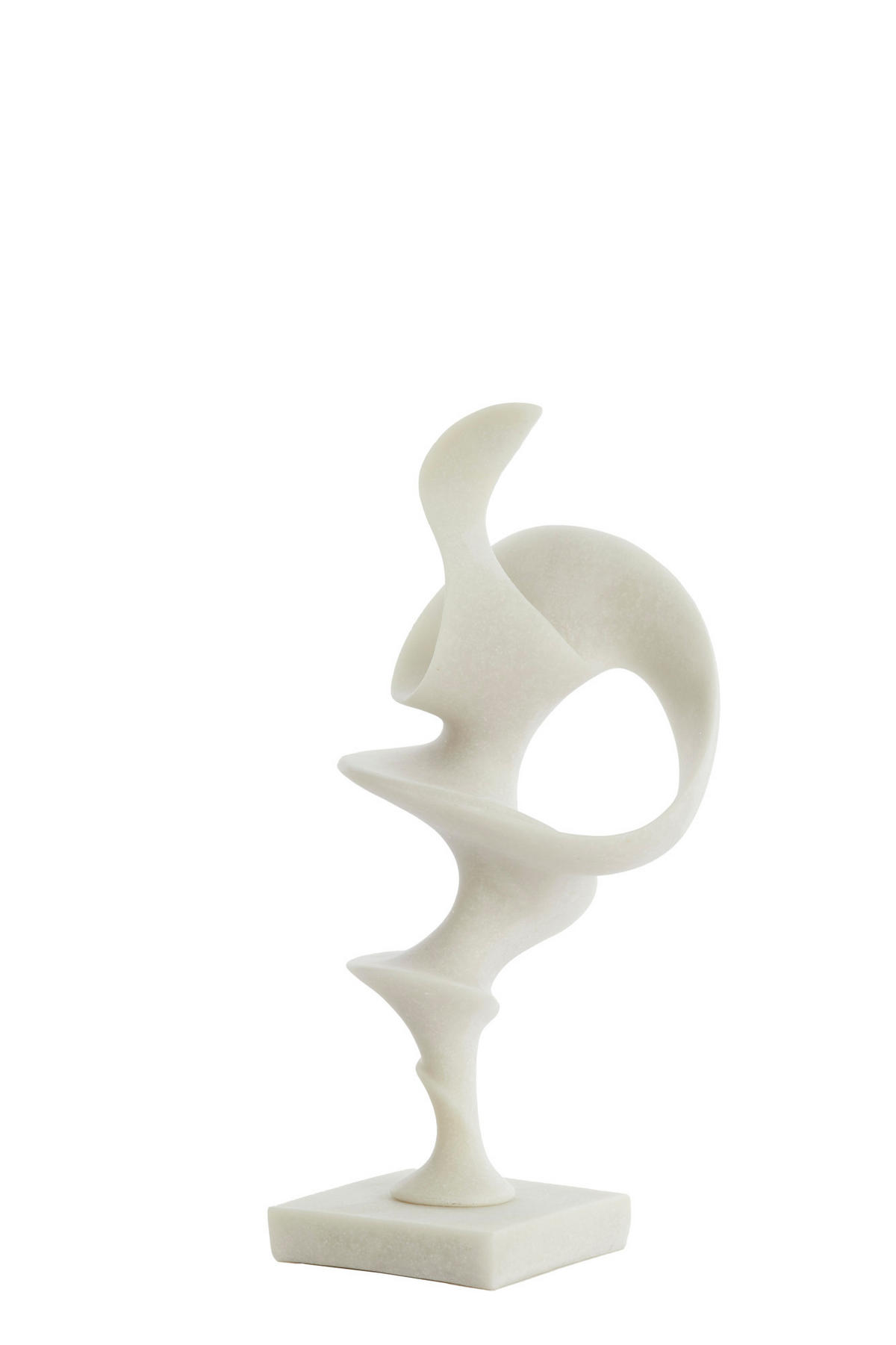ORNAMENT Toruv Weiß 22/16/51,5 cm - Weiß, Kunststoff (16/51.5/22cm) - Light & Living
