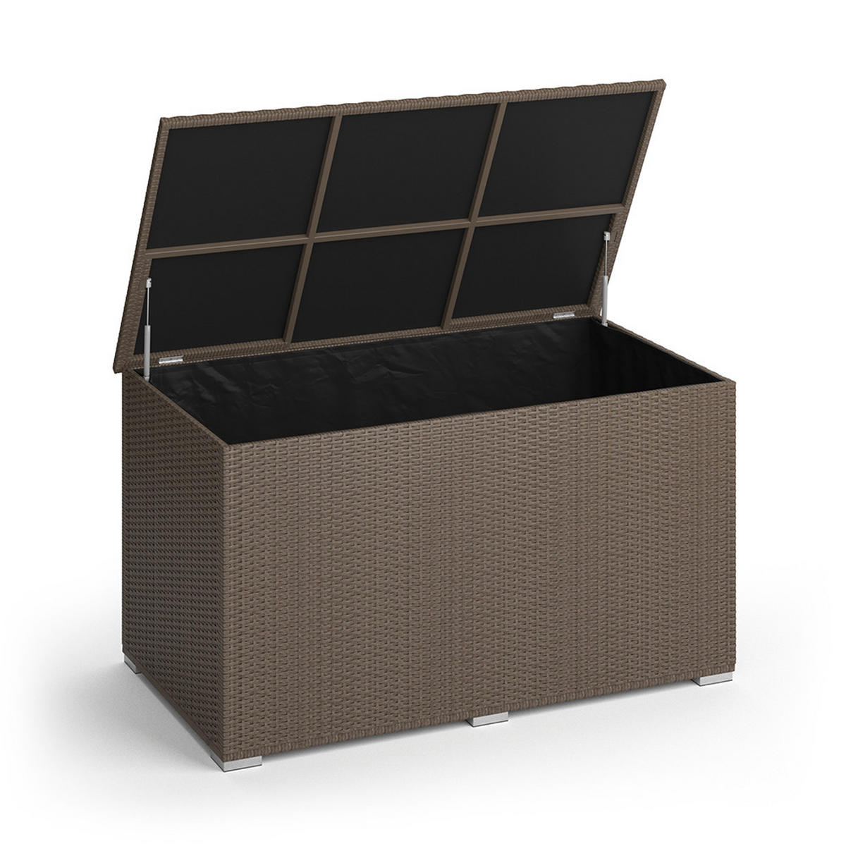KISSENBOX Braun 146 x 80 cm - Braun, Kunststoff (146/80/83cm) - OK-Living