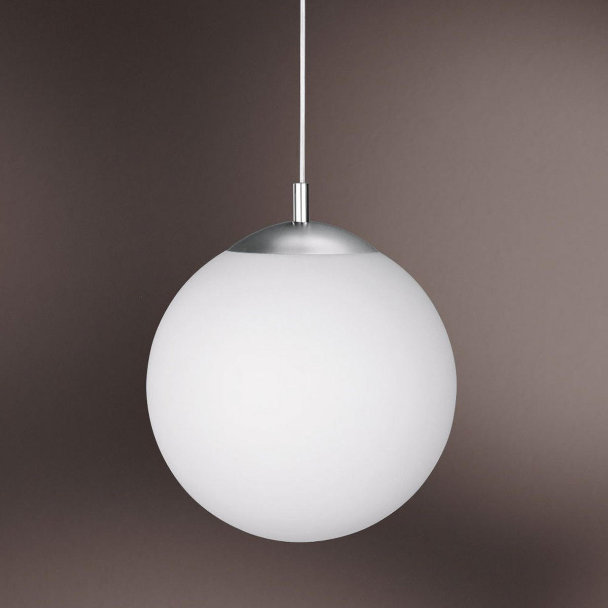 HÄNGELEUCHTE Metall Glas Weiß - Weiß, Glas (30/30/180cm) - Globo Lighting