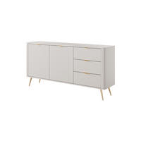 SIDEBOARD LANTE Weiß 163x38x81 cm - Weiß, Holzwerkstoff (163/81/38cm) - FURNLUX