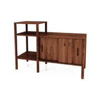 REGAL INA Wildeiche - Dunkelbraun, Holz (120/86/46cm) - byoak