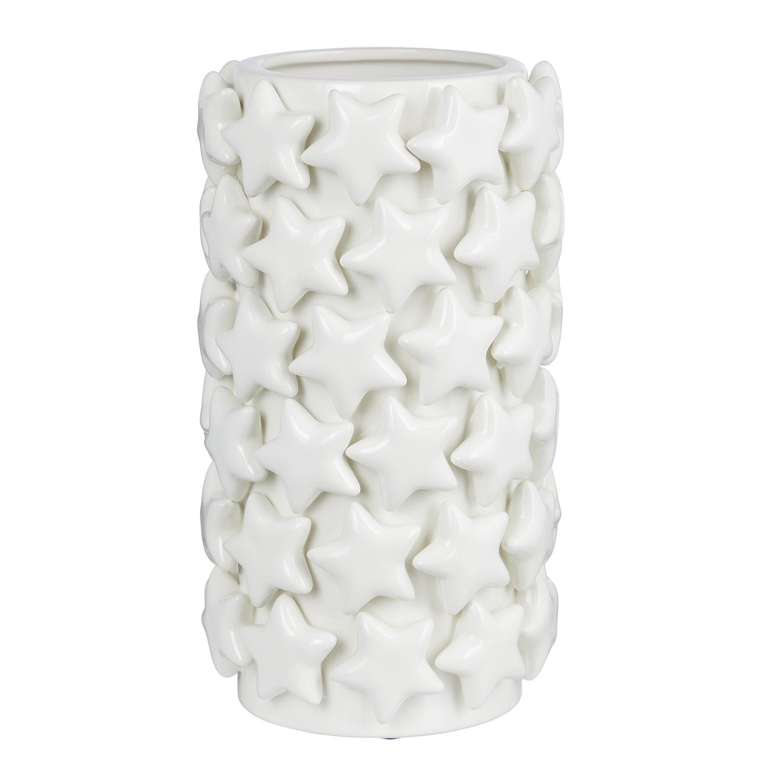 VASE Stars - Weiß, Keramik (31cm) - Butlers