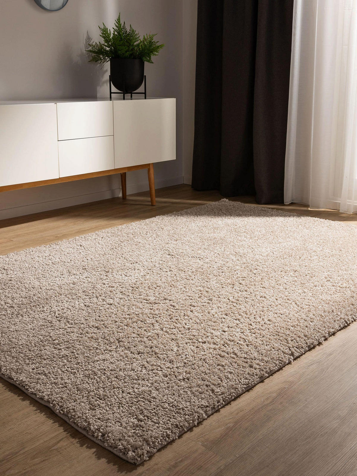 HOCHFLORTEPPICH Soho Beige 200x250 cm - Beige, Kunststoff (200/250cm) - benuta
