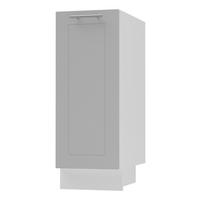 KÜCHENUNTERSCHRANK Kvantum D1D/30 Dust Grey Matt / Weiß Matt 30 / 50 / 82cm - Weiß/Grau, Holz/Holzwerkstoff (30/82/50cm) - Feldmann-Wohnen