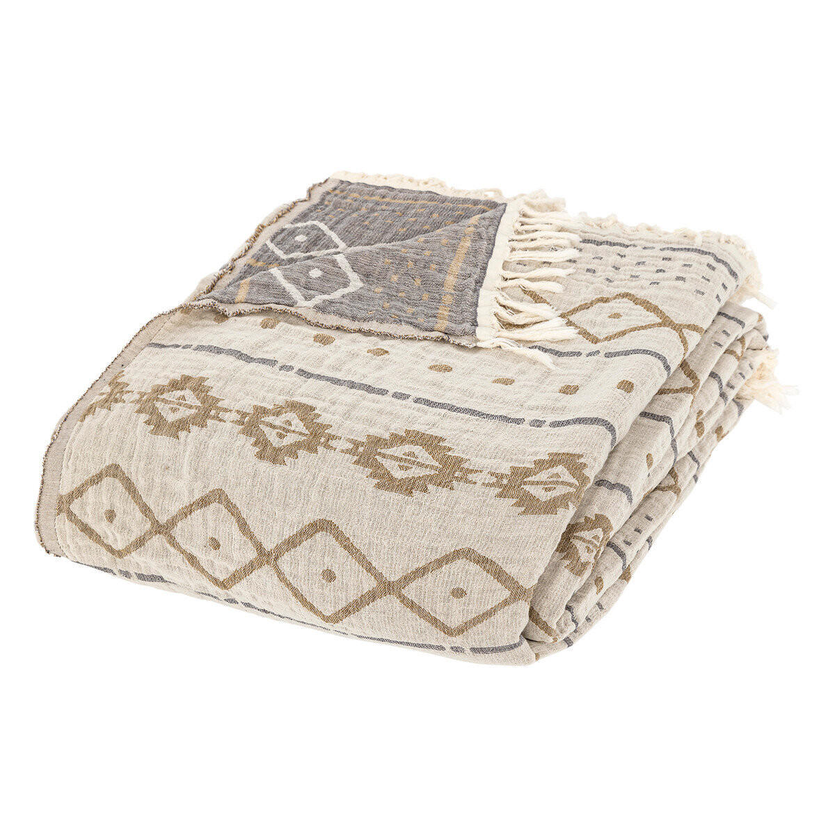 TAGESDECKE Inuit 240/260 cm - Multicolor, Naturmaterialien (240/260cm) - Atmosphera Createur d´interieur