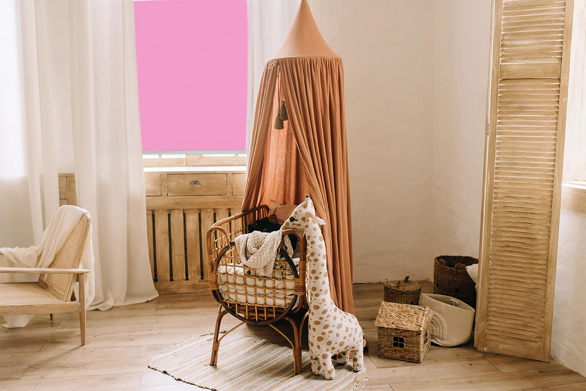 VNÚTORNÁ roleta - okenná roleta - roleta - 100x140 cm - Ružová - pink, plast (100/140/0.5cm) - TULUP