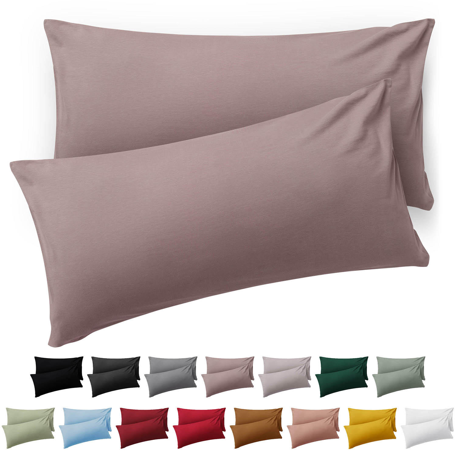 Blumtal Kissenbezug Taupe 70x50 cm