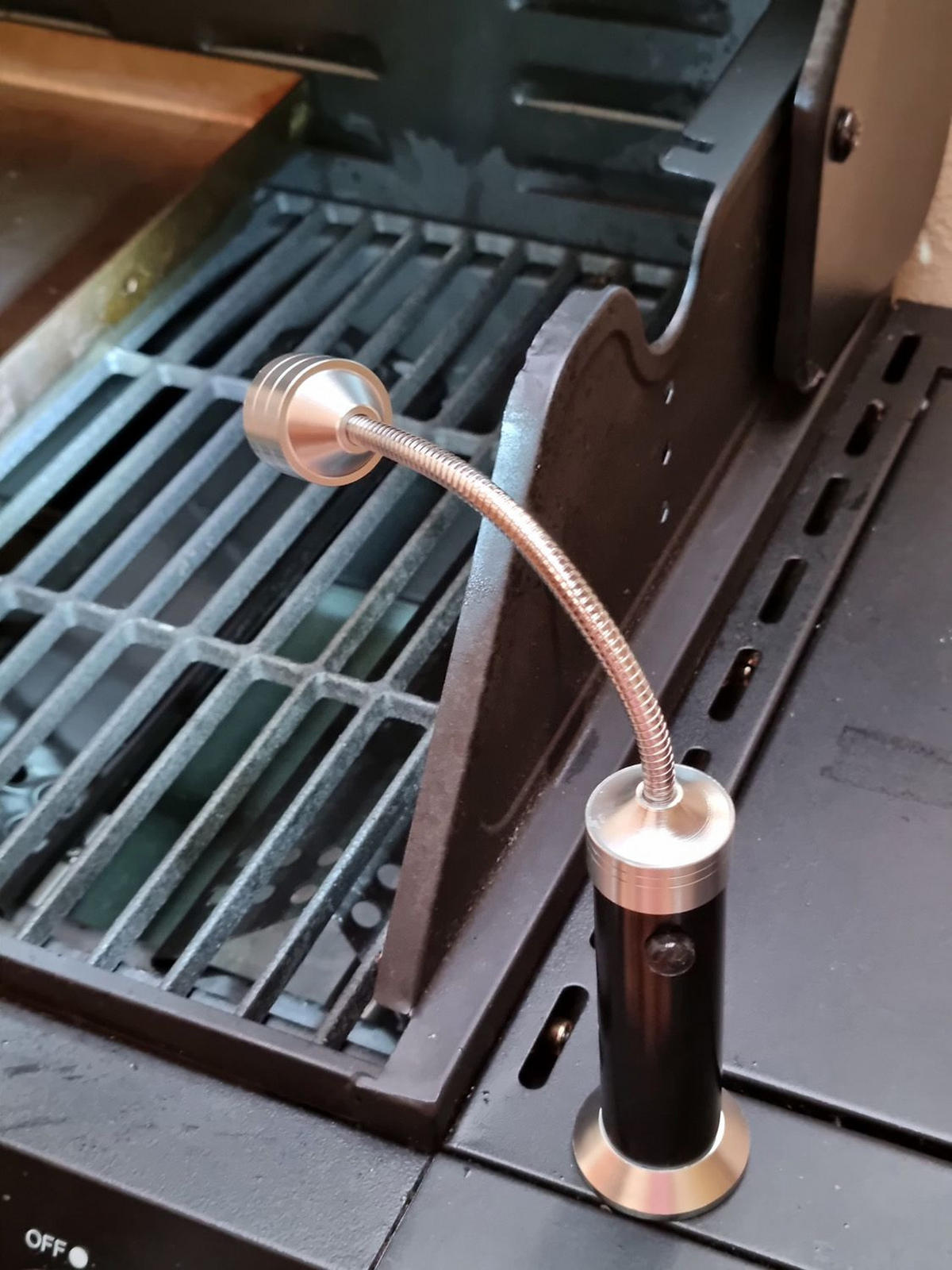 GRILLLEUCHTE Magnetisch LED Aufbewahrungsbox (2.tlg-Set) - Silberfarben, Metall (3.8/3.8/25cm)