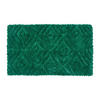 BADEMATTE 50/80 cm Rautenmuster, Hochflor - Grün, Textil (50/80cm) - Homescapes