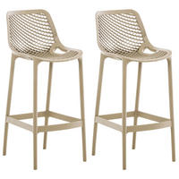 BARHOCKER 2er Set Aero schlamm - Schlammfarben, Kunststoff (45/105/53cm) - TPFLiving
