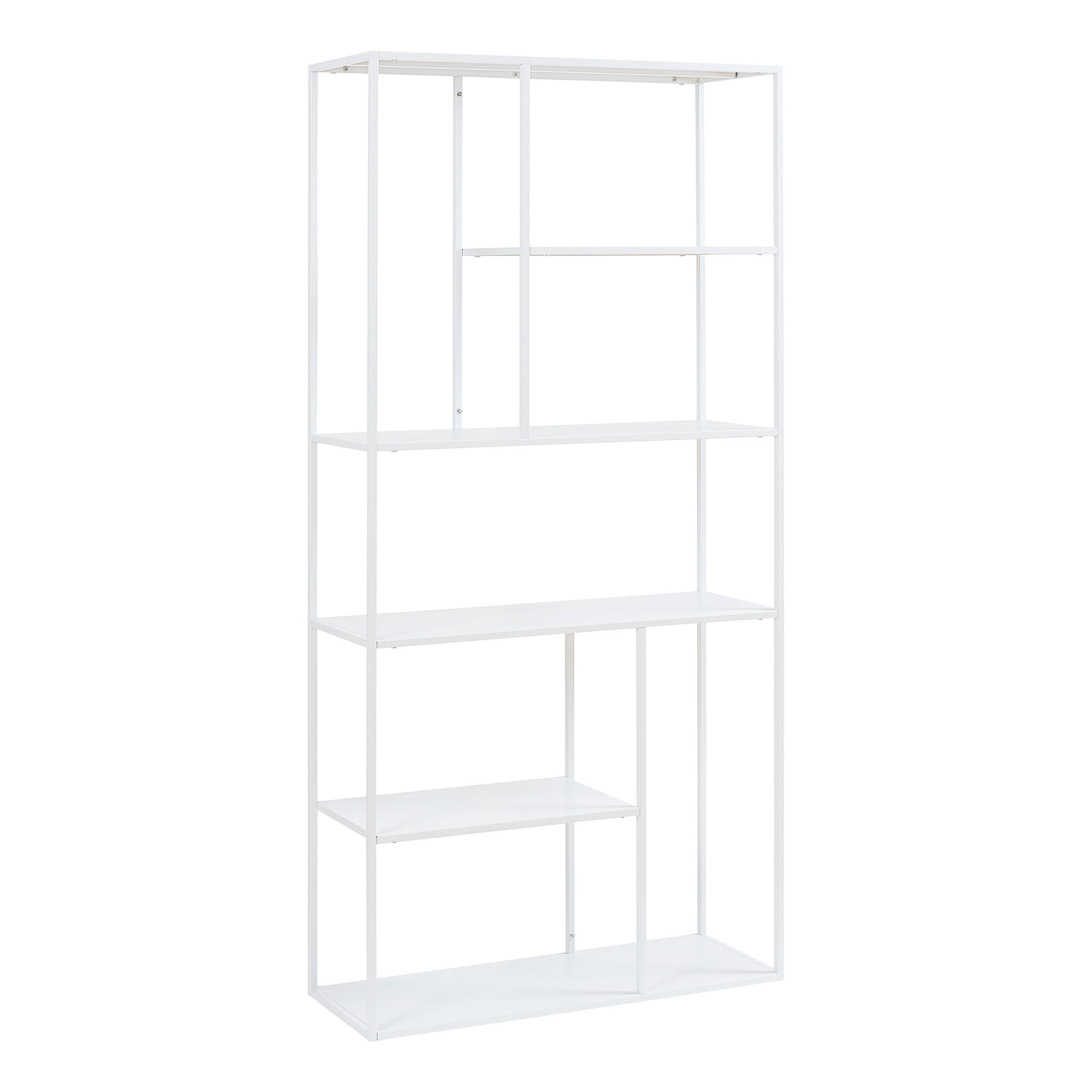 STANDREGAL Vehmaa - Weiß, Metall (90/188/30cm) - [en.casa]